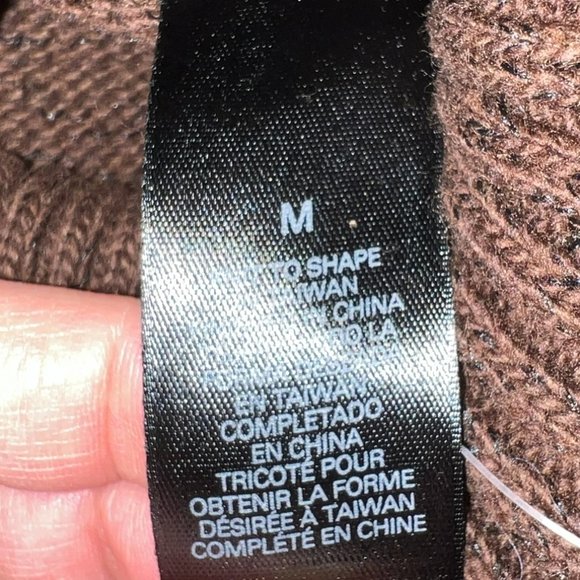 Axcess Brown Tunic, Cowlneck Sweater with Sash - Medium - Picture 5 of 6